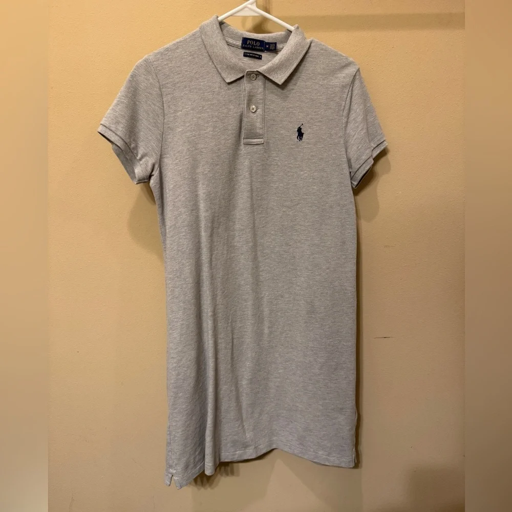 Ralph Lauren Light Gray Polo Dress - Picture 1 of 3